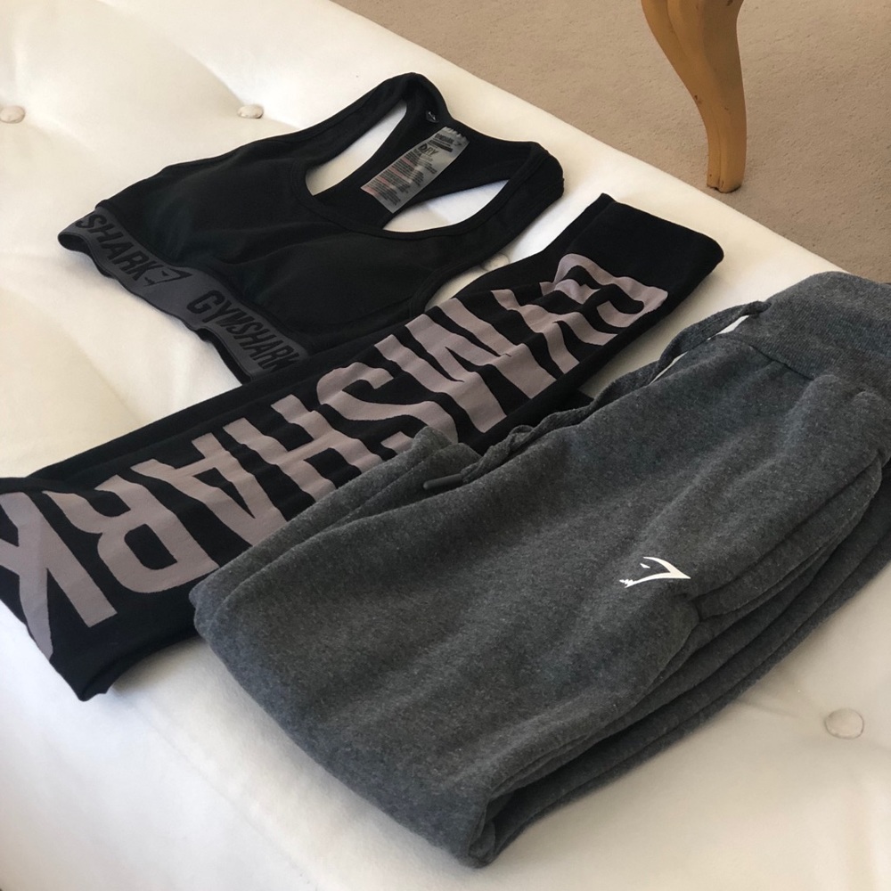 Gymshark bundle. Lot of 3. Leggings. Bra. Joggers